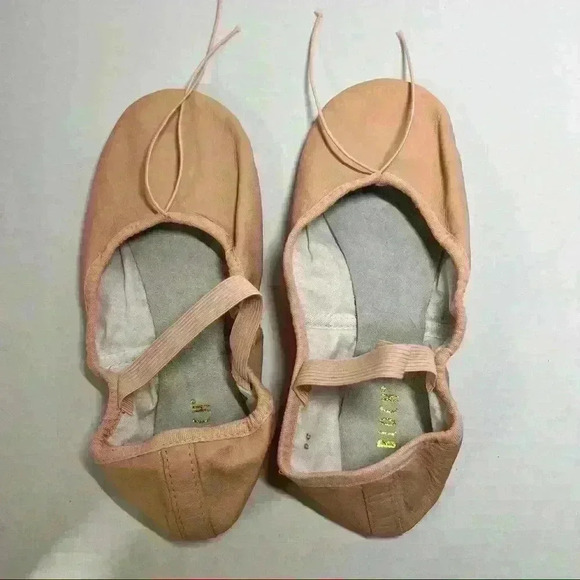 BLOCH Girls Sz 6C Dance Dansoft II Leather Split Sole Ballet Shoe/Slippers Pink - Picture 2 of 10